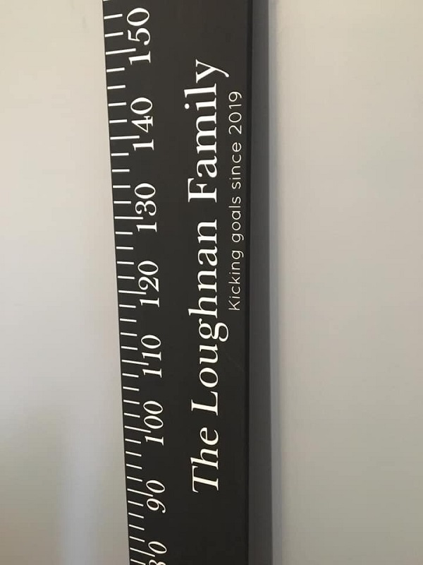 personalised ruler growth chart toddler baby co
