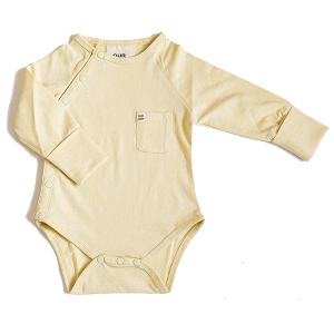 Organic Full-Length Bodysuit yellow