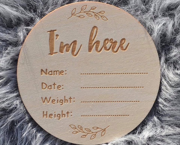 Wooden I'm Here Disc