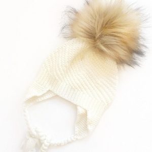 Knit Beanies - White