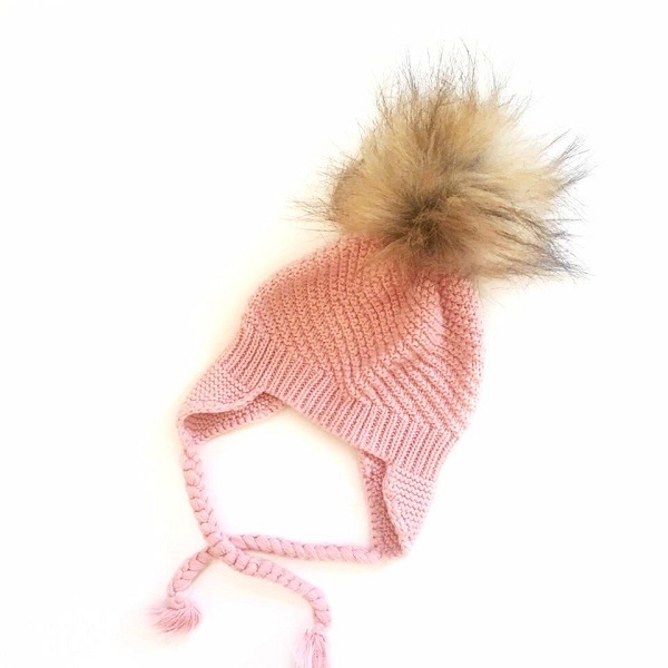 Knit Beanies - Pink