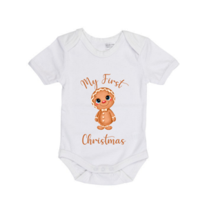 My First Christmas Gingerbread Bodysuit